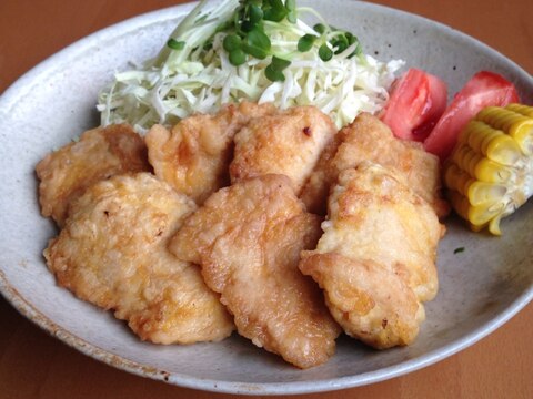 鶏胸肉のから揚げ＊めんつゆがけ